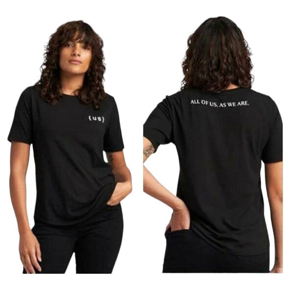 Universal Standard Black All Of Us As We Are Short Sleeve Oversized Tee Size XXS - Picture 1 of 8
